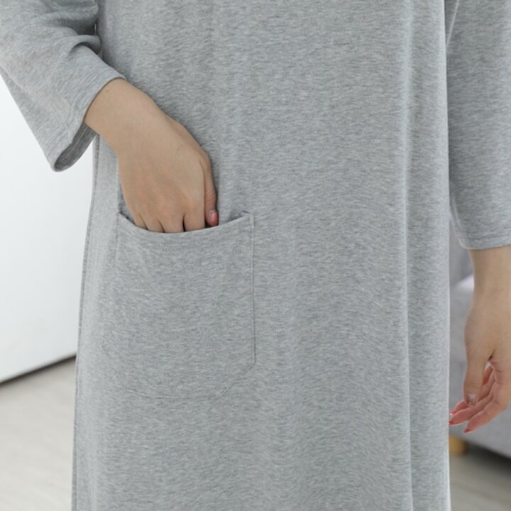 애플스토리 세상편안 면무지 옆트임 원피스