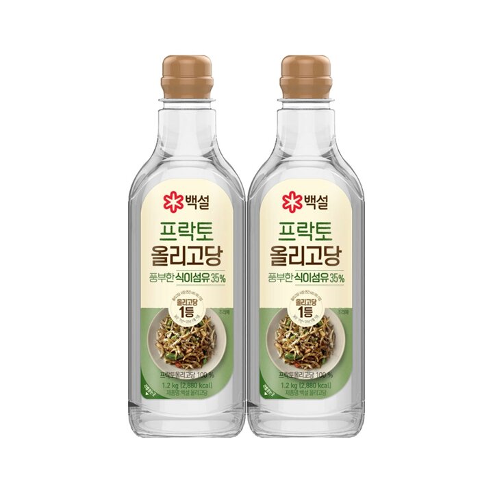 CJ 백설 프락토 올리고당 1.2kg x2개