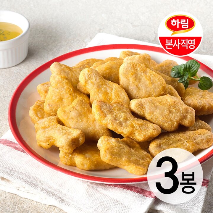 하림ㅣ굿초이스 치킨너겟 1kg 3봉