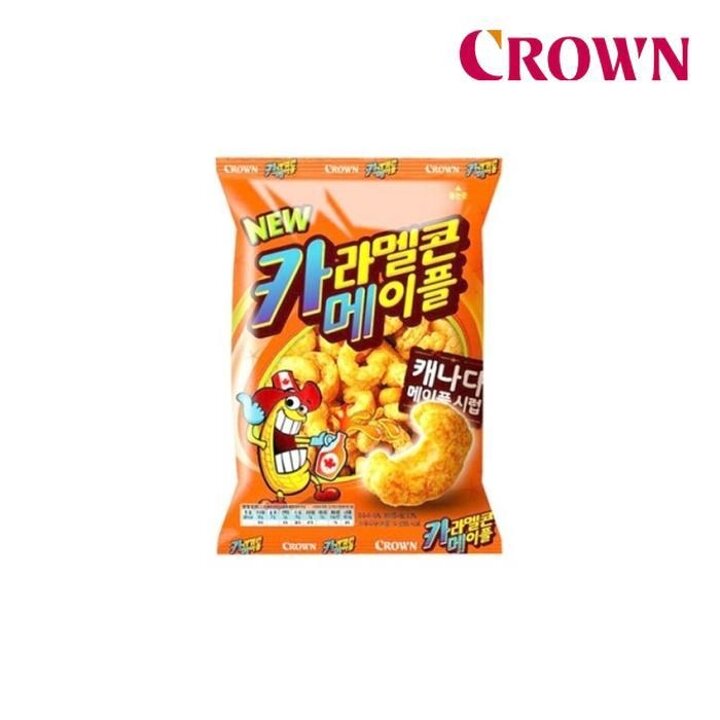 [크라운제과]크라운카라멜콘메이플74g4개
