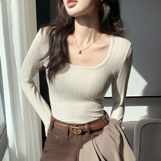 U넥 시크 긴팔티셔츠 UC-013219625761667501