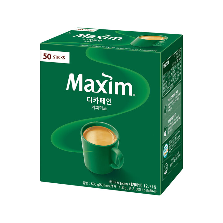 맥심 디카페인 커피믹스 50T