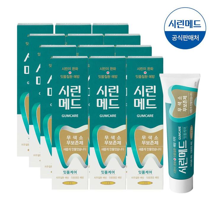 부광약품 시린메드 검케어민트 치약100g 12개