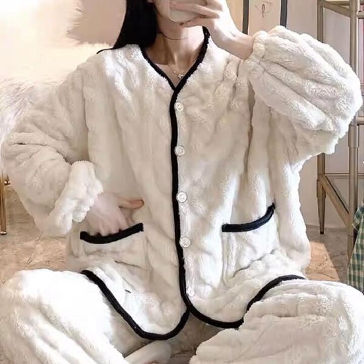 아트박스/마전동상회 수면 잠옷 상하의세트 겨울잠옷 여성 홈웨어 실내복