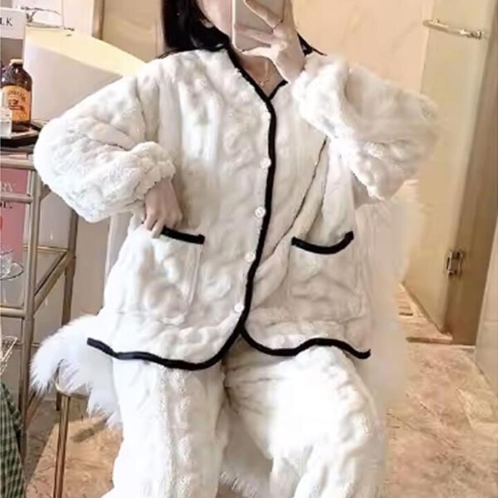 아트박스/마전동상회 수면 잠옷 상하의세트 겨울잠옷 여성 홈웨어 실내복