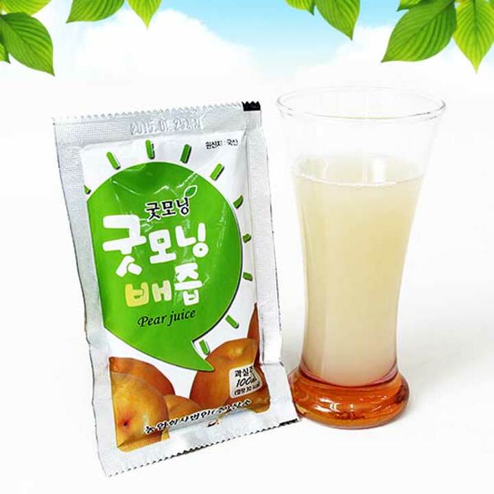 굿모닝 껍질째 갈아만든 과일즙(배즙) 100ml*30팩