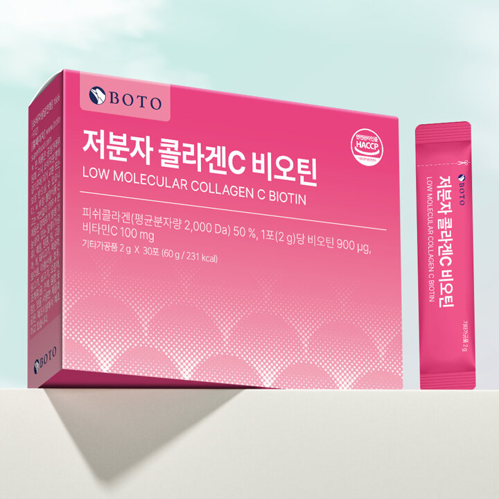 [보뚜] 저분자 콜라겐C 비오틴 30포 x 6박스