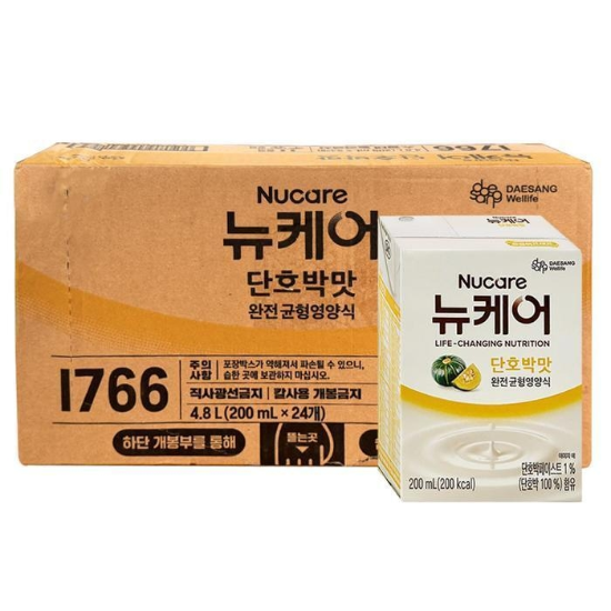 뉴케어 단호박맛 200ml 24팩 식사대용 유동식 균형영양식 G (50171863)