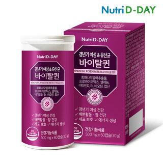 뉴트리디데이 갱년기 여성  유산균 바이탈퀸 60캡슐 30일분
