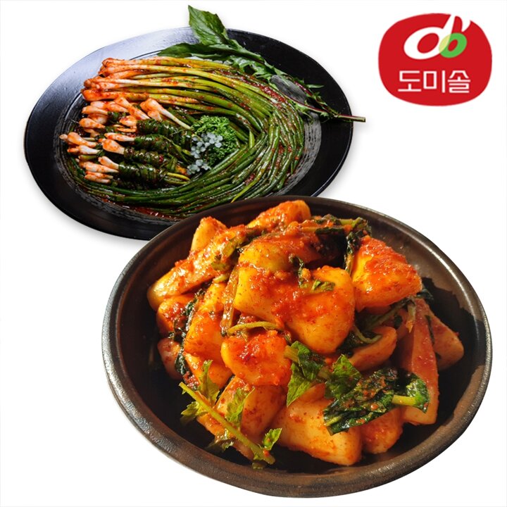 [도미솔] 박미희 총각김치 2kg+파김치 1kg