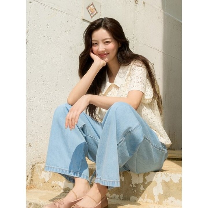 (신세계센텀점)플로럴 레이스 아우터형 셔츠 OW5XB453