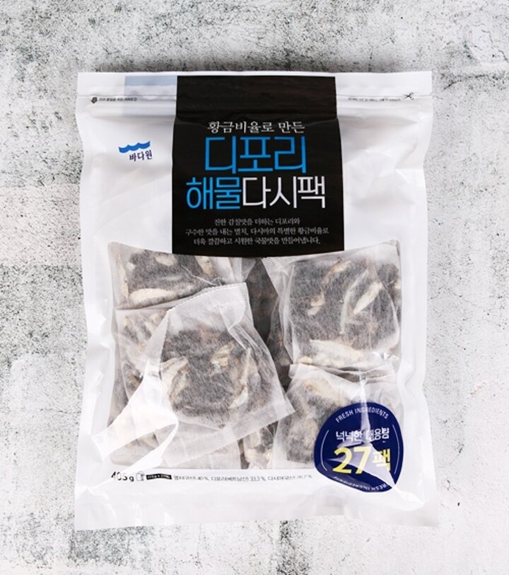 [G][바다원]디포리 해물다시팩 405g (15gx27팩) 국물용팩
