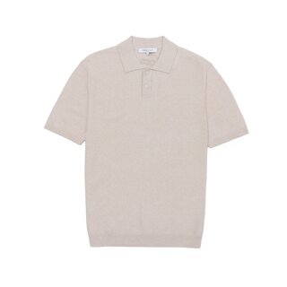 메종키츠네 남성 메리노 코튼 반팔 폴로 라일락 파우더 QM00206KT1191-0447
