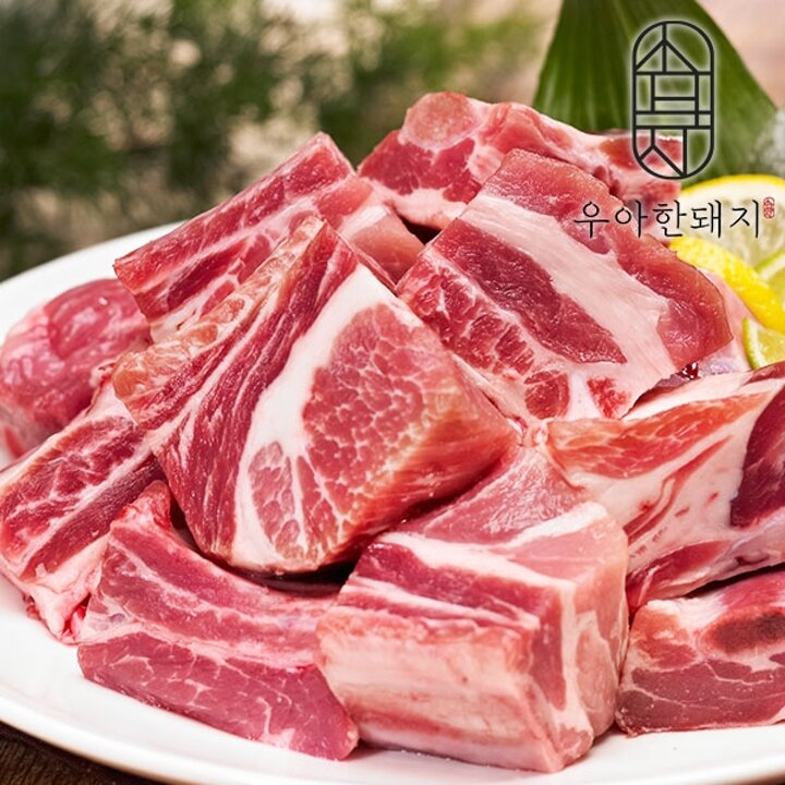 [우아한돼지] 우아한 돼지갈비 찜용 (500gx2) 1kg