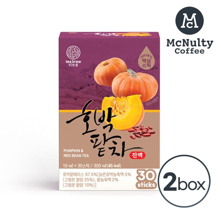 맥널티 티브루 호박팥차 진액 액상스틱 2박스