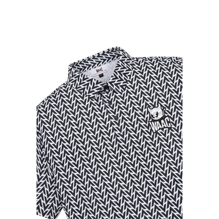(대전신세계)WAAC(왁골프)[Exclusive] Men Arrow Pattern SS Polo WMTCM25906BKX