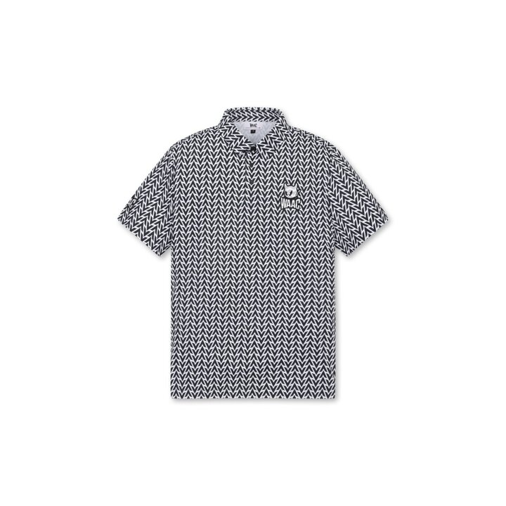 (대전신세계)WAAC(왁골프)[Exclusive] Men Arrow Pattern SS Polo WMTCM25906BKX