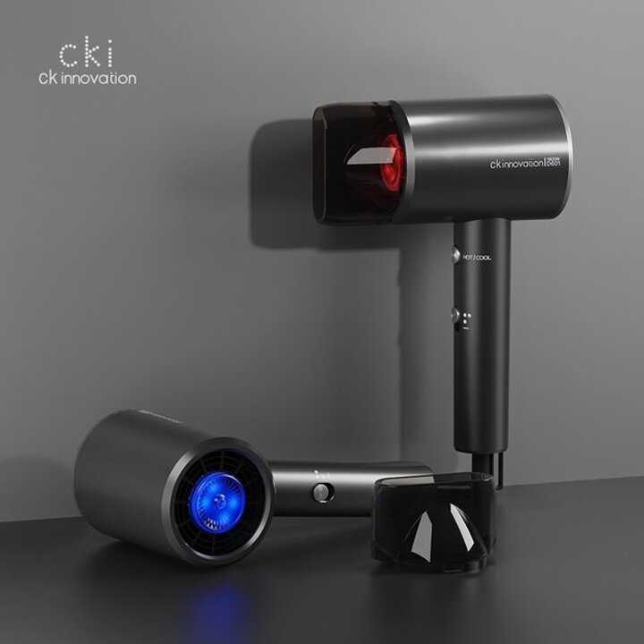 CKI-D601 다크그레이 실버 1600W 고풍량 헤어드라이기