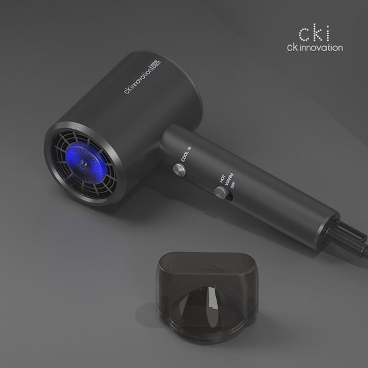 CKI-D601 다크그레이 실버 1600W 고풍량 헤어드라이기