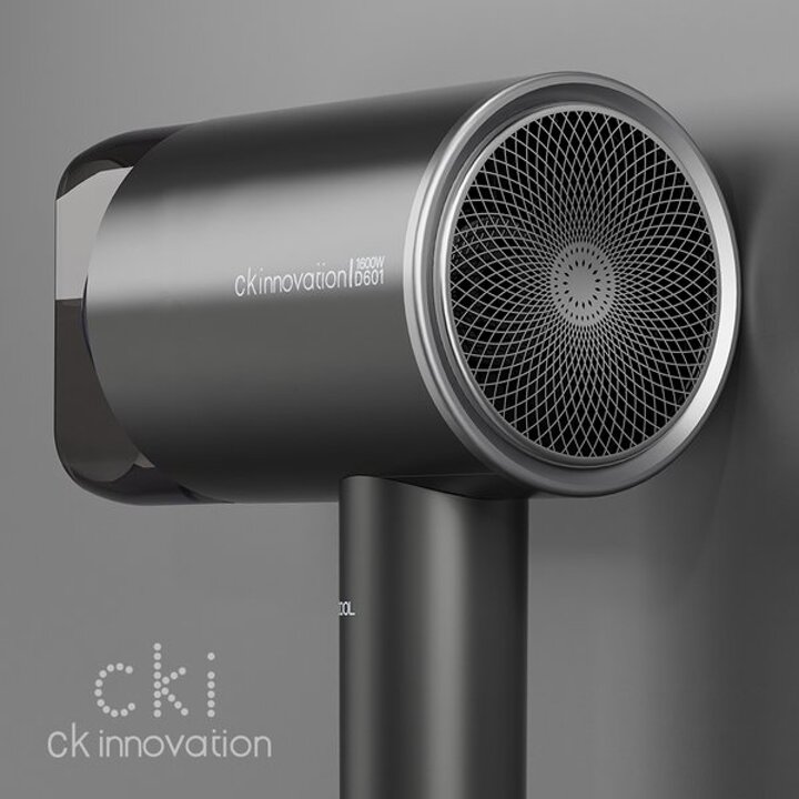 CKI-D601 다크그레이 실버 1600W 고풍량 헤어드라이기