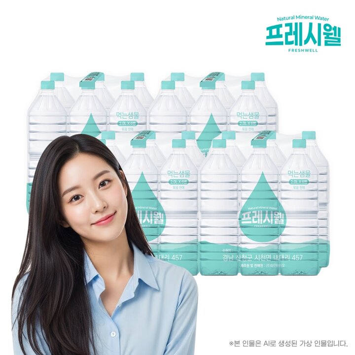 G[프레시웰] 생수 2L x 6입 4세트
