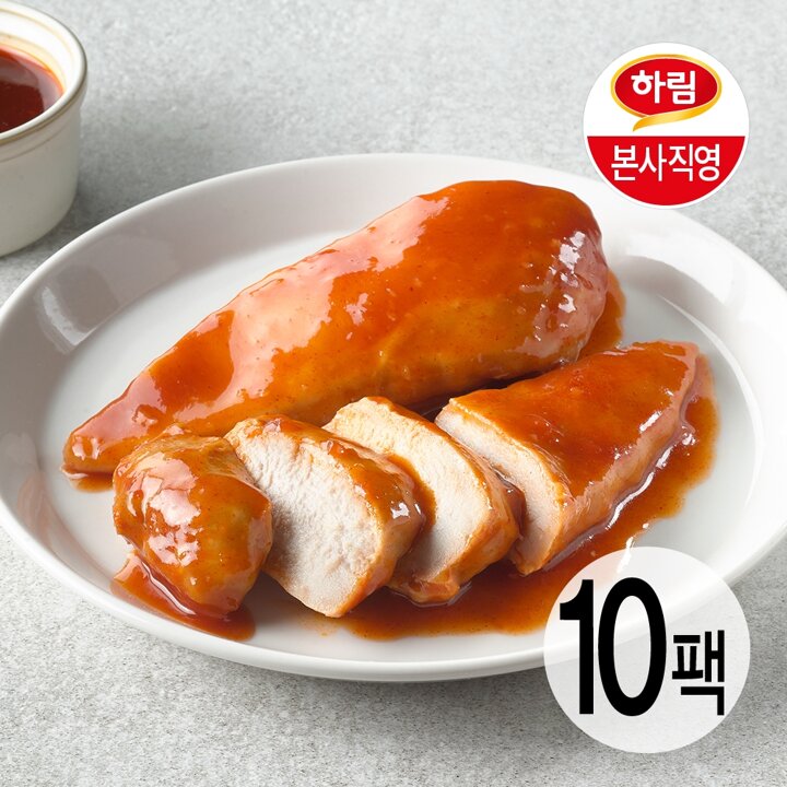 하림 소스잘먹은 닭가슴살 양념치킨맛 110g 10팩