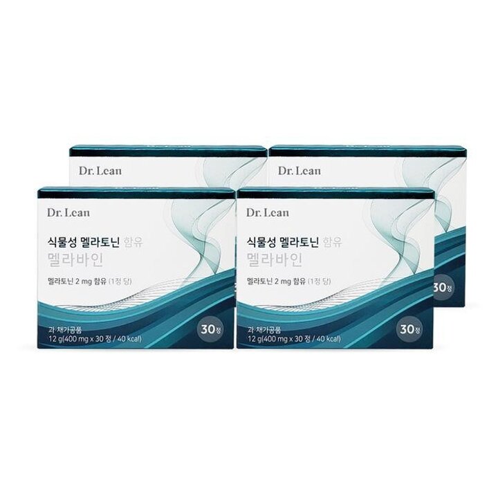 서흥닥터린식물성멜라토닌함유멜라바인400mgx30정4박스Ss