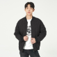 남성) 항아리 퀼팅 중경량 다운점퍼 AN4WWW703-BK