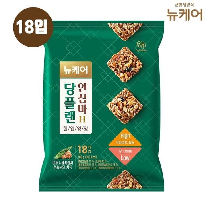대상 뉴케어 당플랜 영양바 1팩(18개입)[34425706]