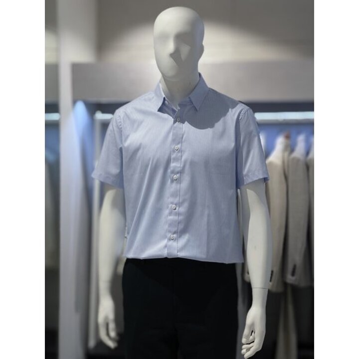 [트루젠] 트루젠 블루 스트라이프 면스판 반팔셔츠 2322RD073393 [P003570584]