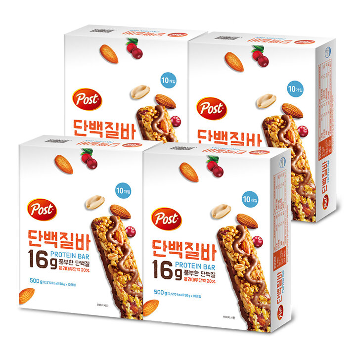 [G] 포스트 단백질바 500g 4개