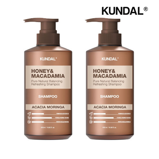 쿤달 허니 앤 마카다미아 네이처 샴푸 아카시아모링가 500ml x2개