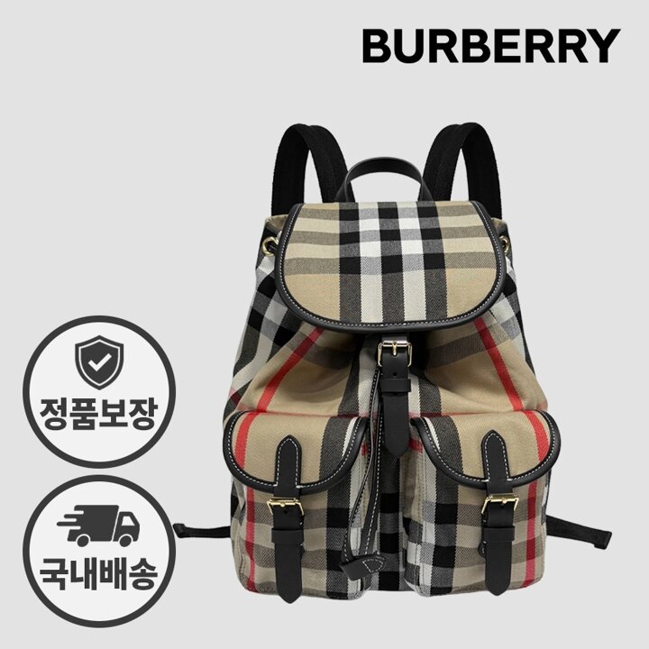 버버리 체크 백팩 81231011 ENFIELD 엔필드 미디움 아카이브베이지