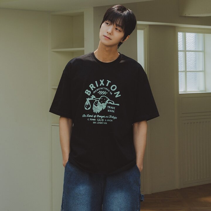 앨빈클로 BRIXTON  오버핏 반팔티 AST4784 (2 COLOR)