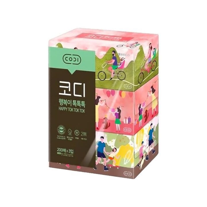 [코디(codi)]각티슈행복이톡톡톡200매3개입