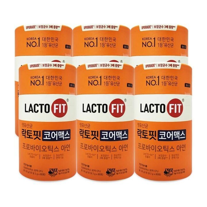 종근당건강생유산균락토핏코어맥스2gx60포6통Ss