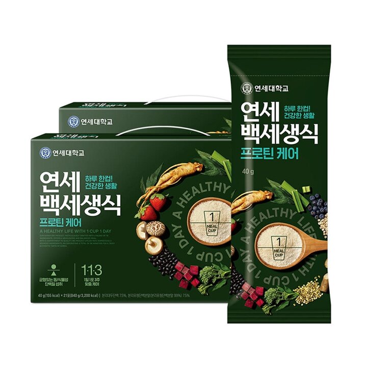 연세우유 단백질 생식 프로틴 케어 40g, 21포, 2상자