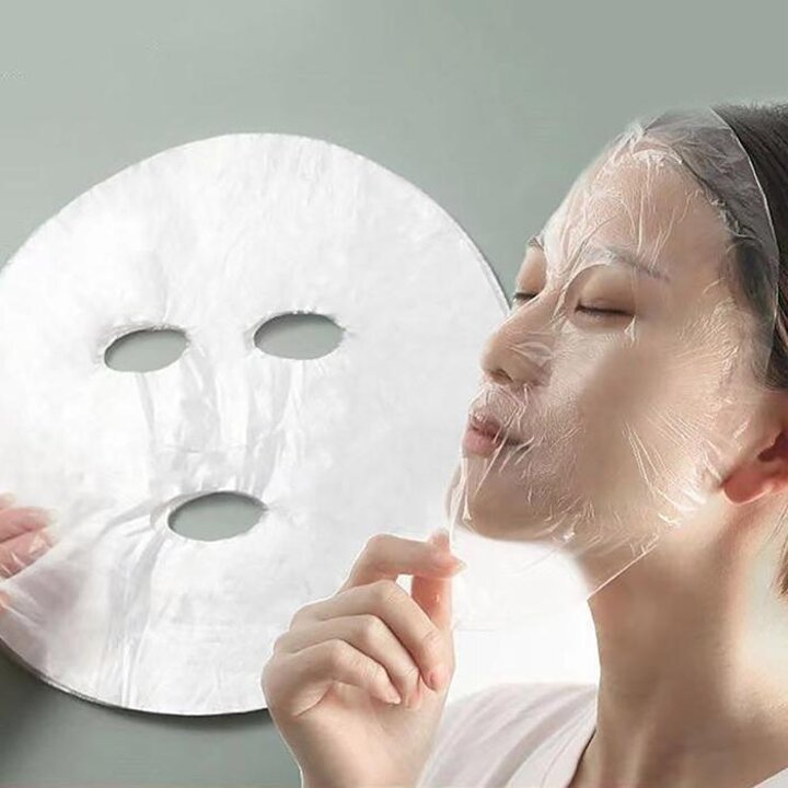 얼굴비닐마스크팩비닐얼굴팩시트100매DD-13054