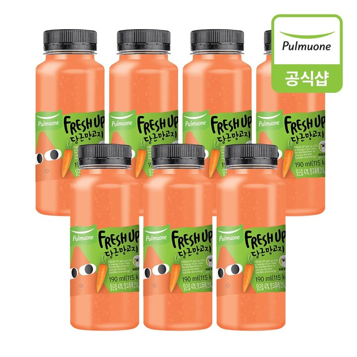 풀무원 프레시업 당근망고지 190mlX7개