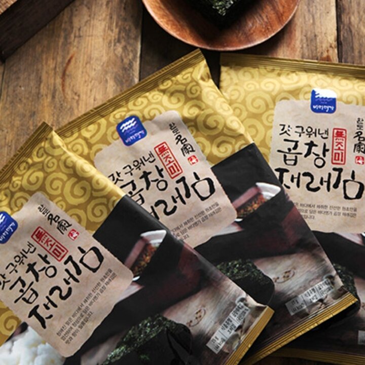 [완도명가]갓구워낸곱창재래김(무조미) 15gx20봉(박스없이)
