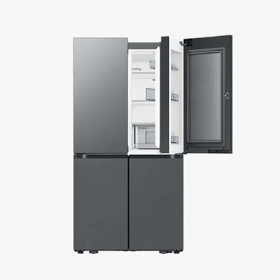 삼성전자 비스포크 AI 냉장고 4도어 902L 푸드쇼케이스 에센셜 다크메탈 RM70F90M2D
