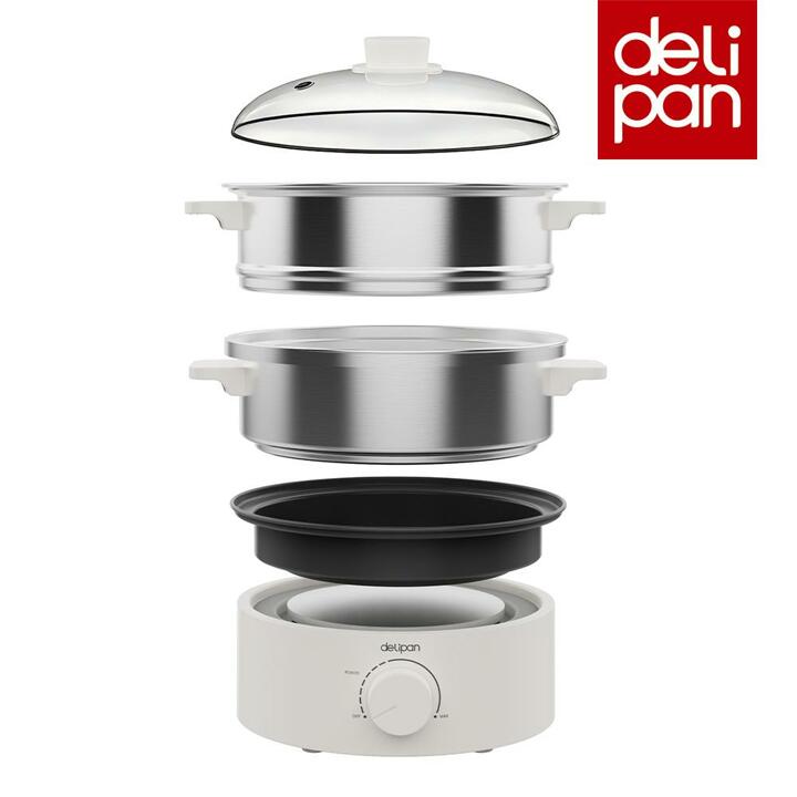 델리팬 용기분리형 멀티쿠커 전기냄비 전기찜기 전기그릴 핫플레이트 DEL-MC3