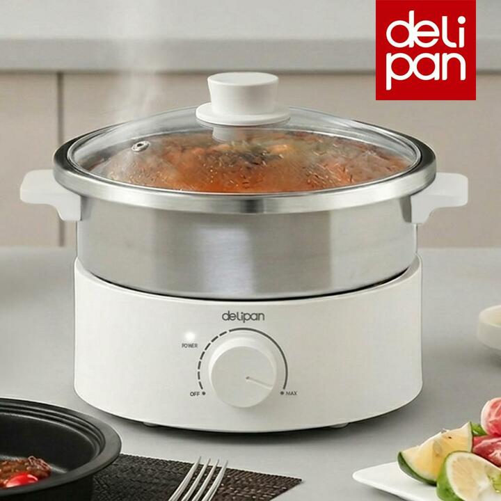 델리팬 용기분리형 멀티쿠커 전기냄비 전기찜기 전기그릴 핫플레이트 DEL-MC3