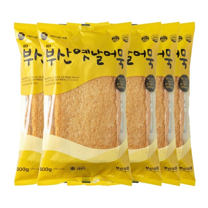 부산 미도 옛날어묵 800g (25입 사각)x5세트