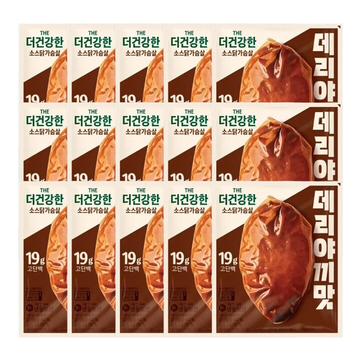 CJ제일제당 더건강한 닭가슴살 데리야끼 100g x15개 (냉동)