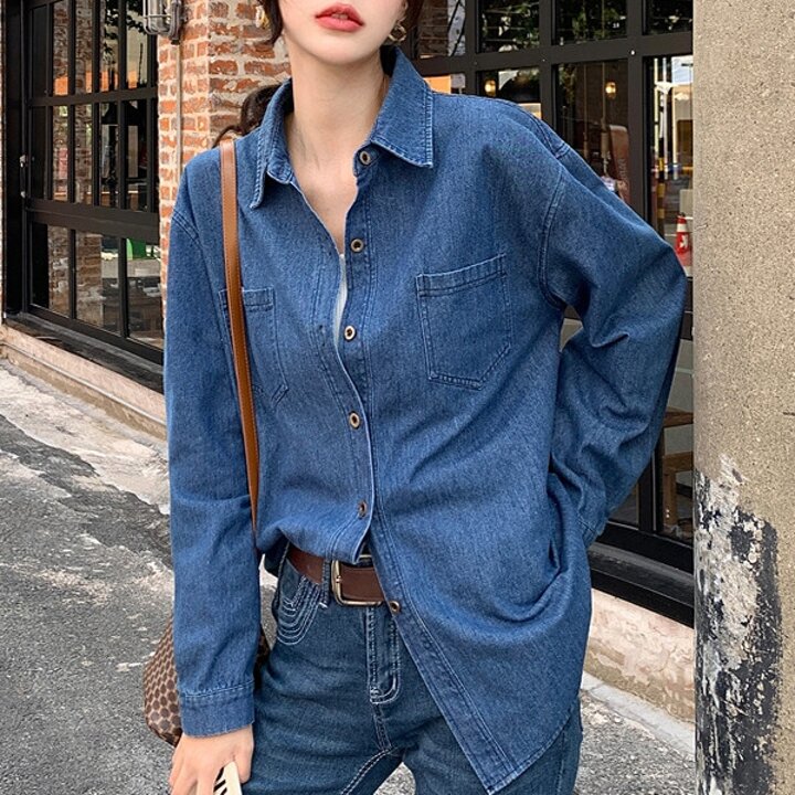캐주얼데일리데님셔츠 mde2301181