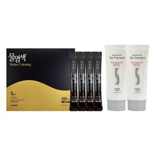 씨드비 비건 물염색 와인브라운 20회분+트리트먼트 100ml 2개