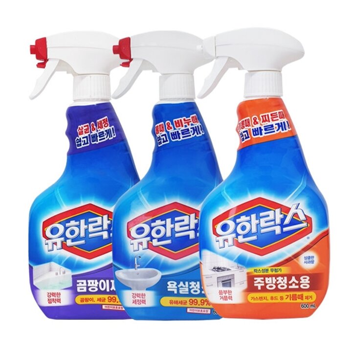 유한락스 곰팡이제거   욕실청소   주방청소 600ml