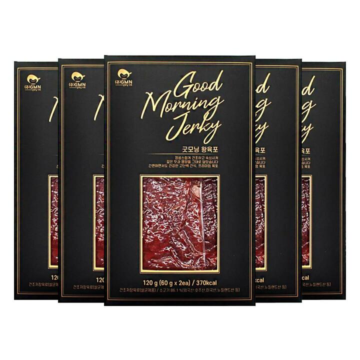 굿모닝 프리미엄 왕육포 120gx5개/총600g