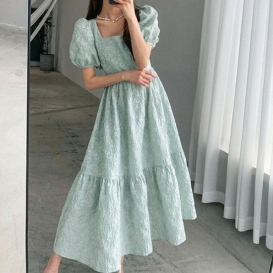 셀프 원피스 웨딩 스퀘어넥19870848667501